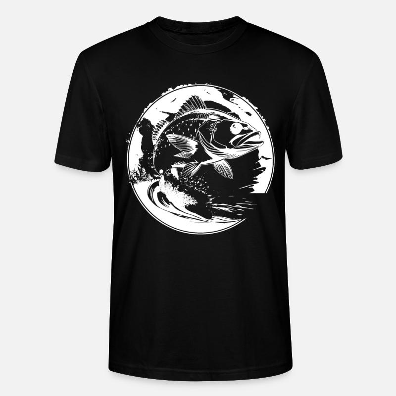 Fisch Grafik - Stanley/Stella Unisex Bio-T-Shirt CRAFTER - Schwarz