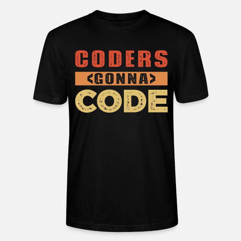 Developer Saying - Stanley/Stella CRAFTER Unisex Organic T-Shirt - black