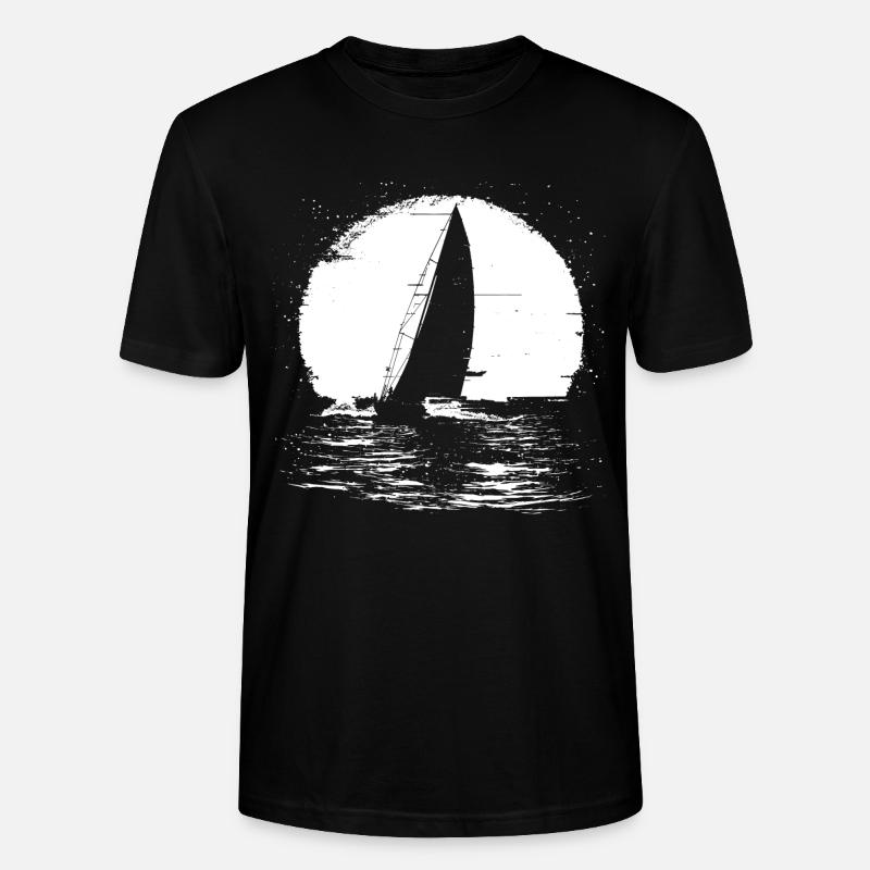 Segelboot - Stanley/Stella Unisex Bio-T-Shirt CRAFTER - Schwarz