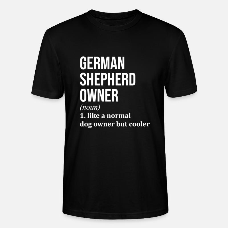 Deutscher Schäferhund - Stanley/Stella Unisex Bio-T-Shirt CRAFTER - Schwarz
