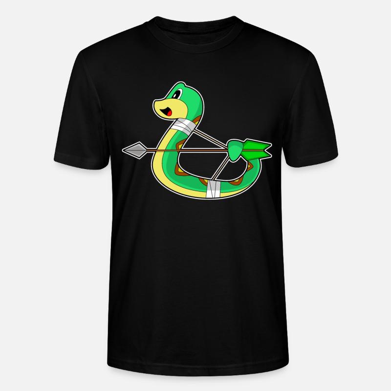 Arc d’archer serpent - T-shirt bio CRAFTER Stanley Stella Unisexe - noir