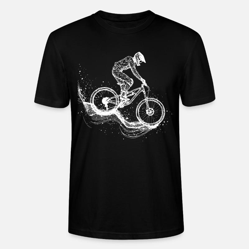 Dessin VTT - T-shirt bio CRAFTER Stanley Stella Unisexe - noir