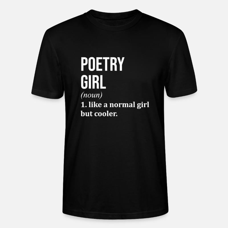 Poetry - Stanley/Stella CRAFTER Unisex Organic T-Shirt - black