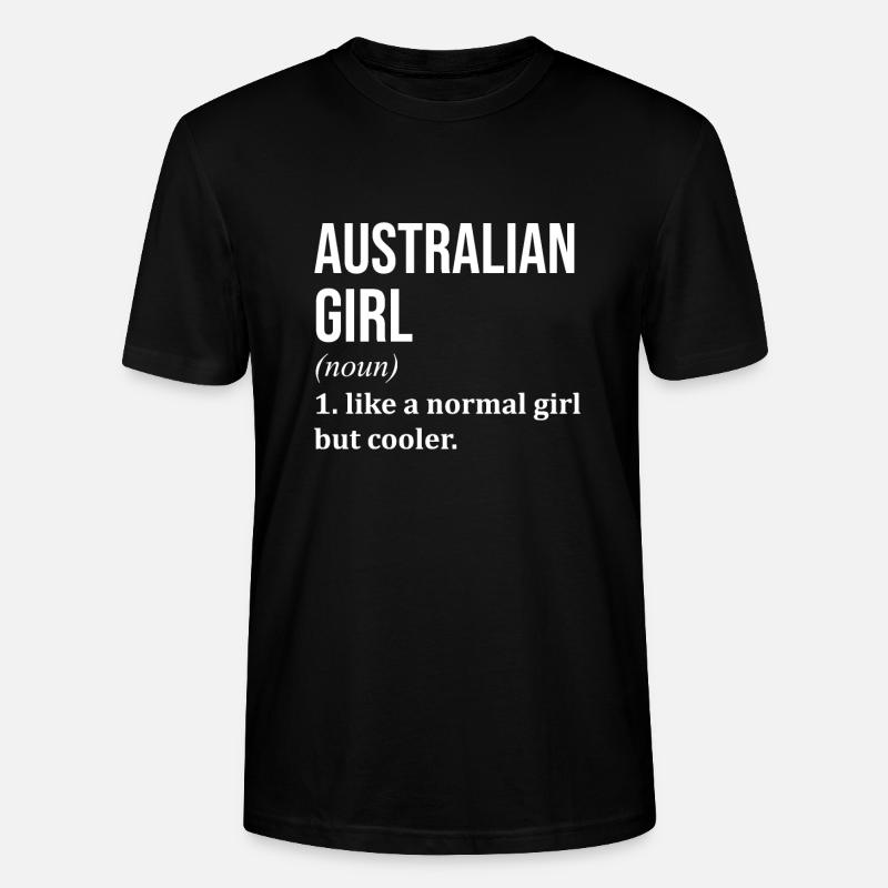 Australien - Stanley/Stella Unisex Bio-T-Shirt CRAFTER - Schwarz