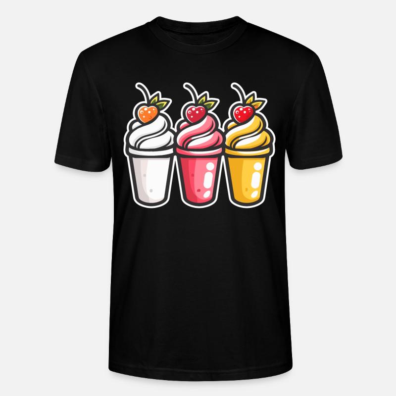 Eiscreme Becher - Stanley/Stella Unisex Bio-T-Shirt CRAFTER - Schwarz