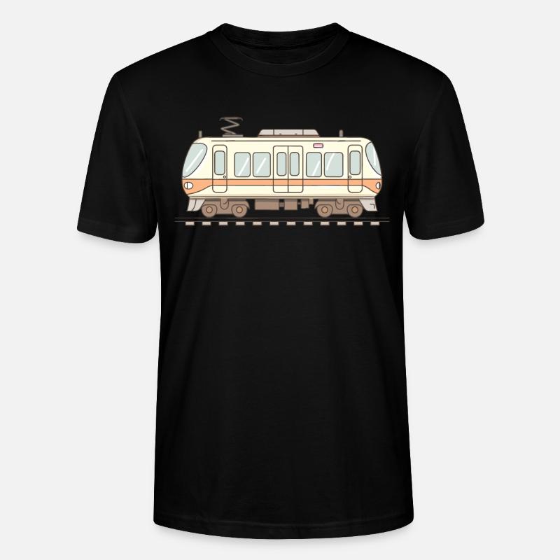 Eisenbahn Comic Look - Stanley/Stella Unisex Bio-T-Shirt CRAFTER - Schwarz