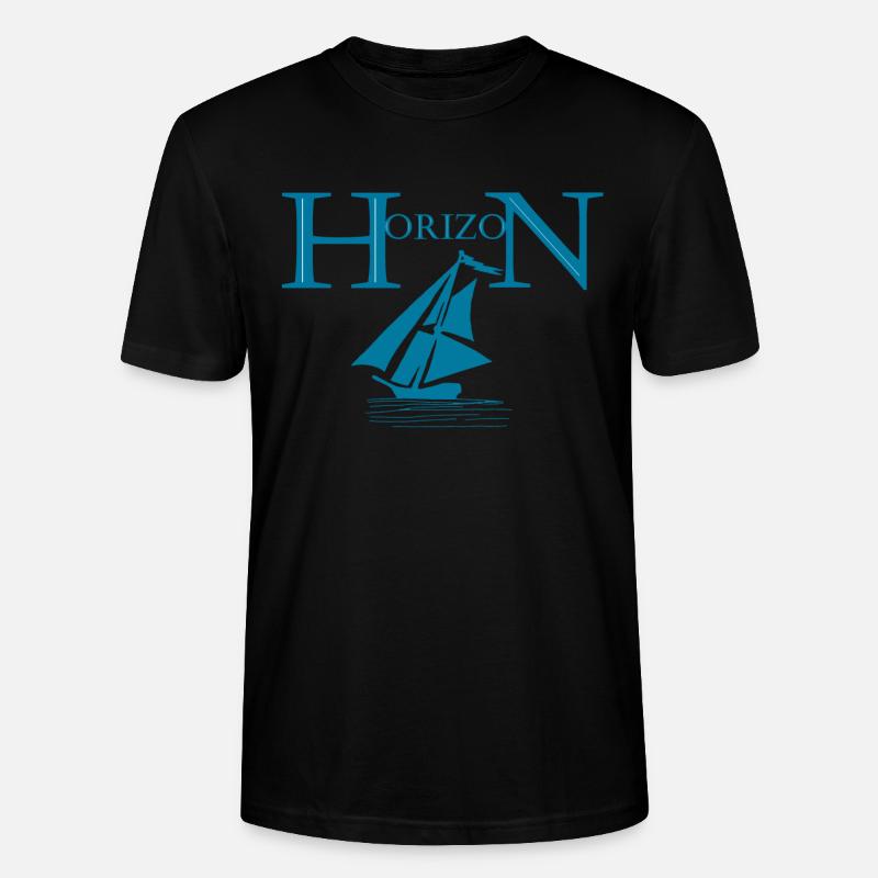 Boot und Horizont - Stanley/Stella Unisex Bio-T-Shirt CRAFTER - Schwarz