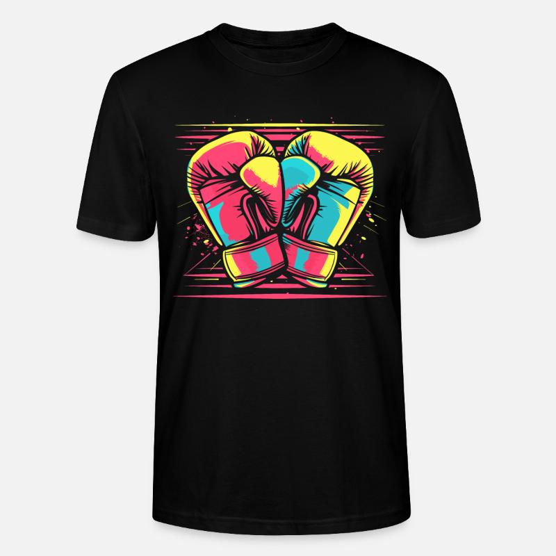 Gants de boxe Look Comic - T-shirt bio CRAFTER Stanley Stella Unisexe - noir