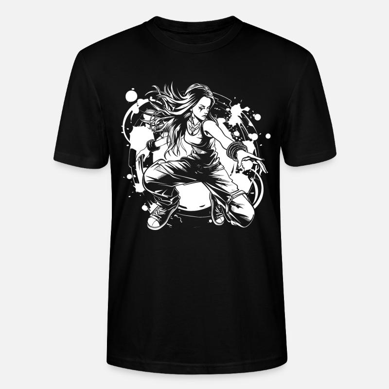 Breakdancer Mädchen - Stanley/Stella Unisex Bio-T-Shirt CRAFTER - Schwarz
