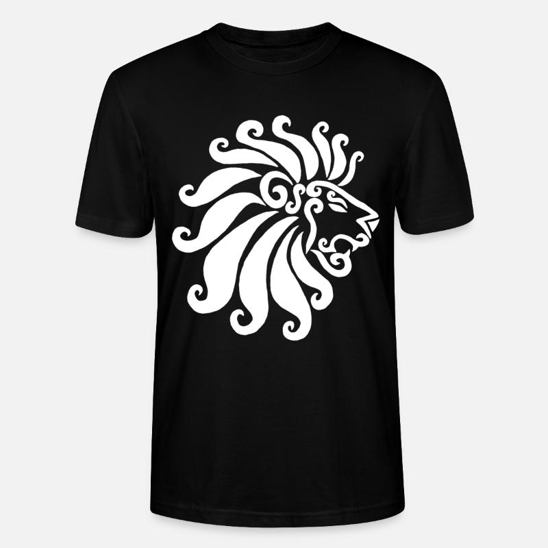 Weißer Löwe - Stanley/Stella Unisex Bio-T-Shirt CRAFTER - Schwarz