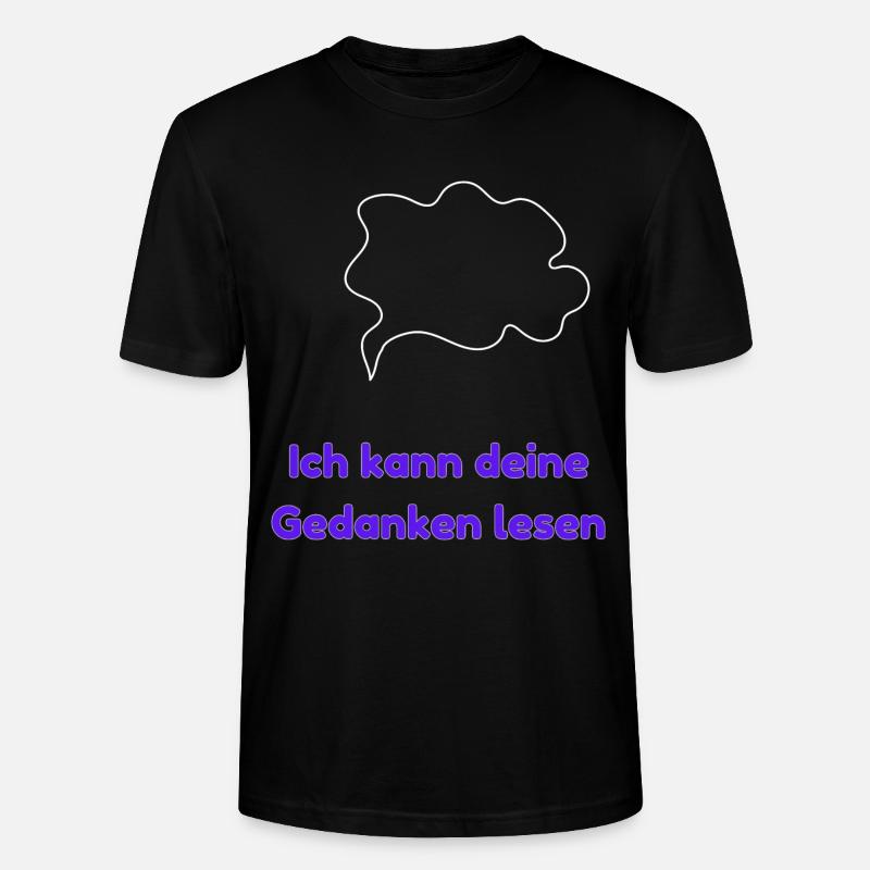 Je peux lire dans tes pensées - T-shirt bio CRAFTER Stanley Stella Unisexe - noir
