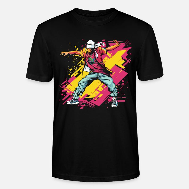 Breakdancer Graffiti - Stanley/Stella Unisex Bio-T-Shirt CRAFTER - Schwarz