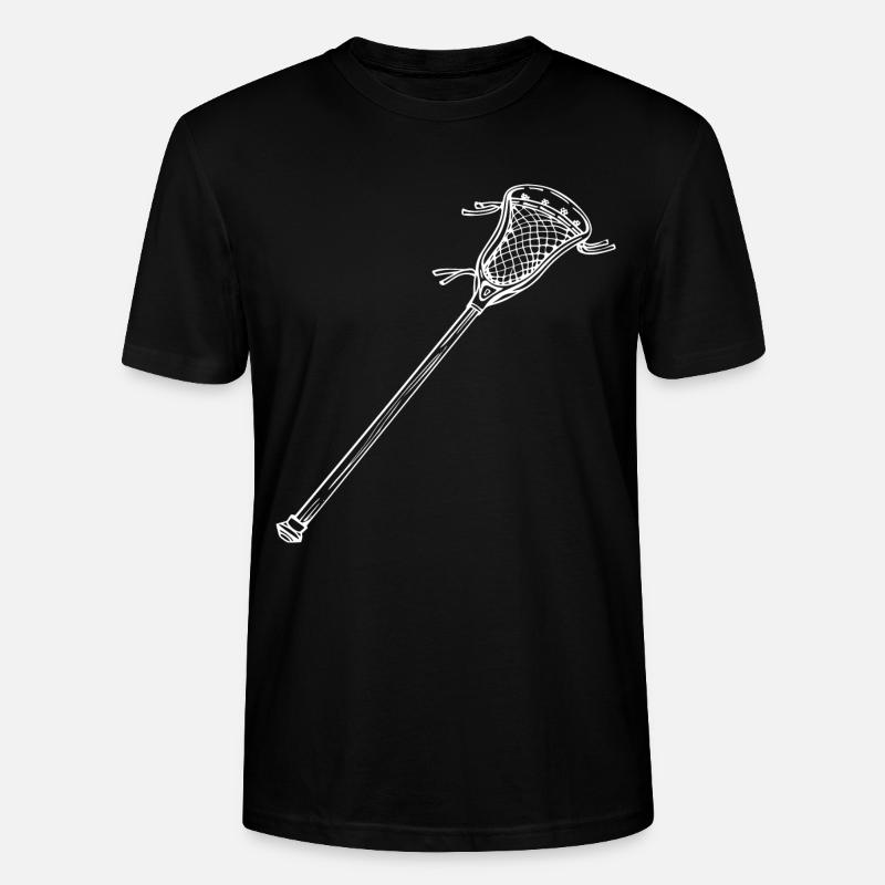 Dessin de batte de crosse - T-shirt bio CRAFTER Stanley Stella Unisexe - noir