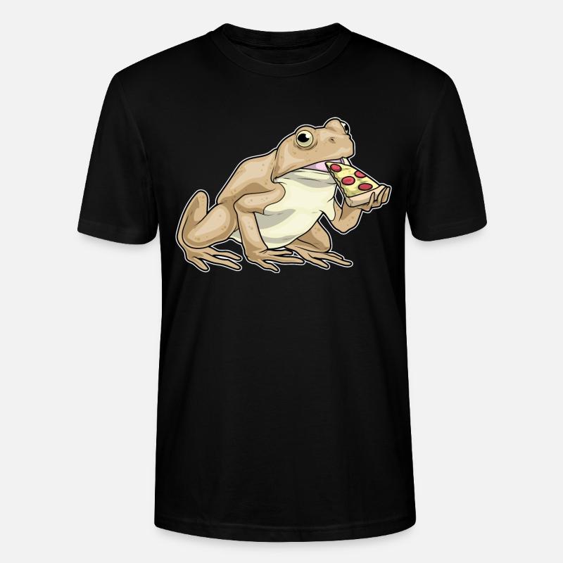 Pizza Grenouille - T-shirt bio CRAFTER Stanley Stella Unisexe - noir