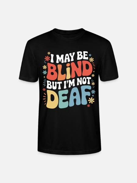 Blind blindness Visually impaired people - Stanley/Stella CRAFTER Unisex Organic T-Shirt - black