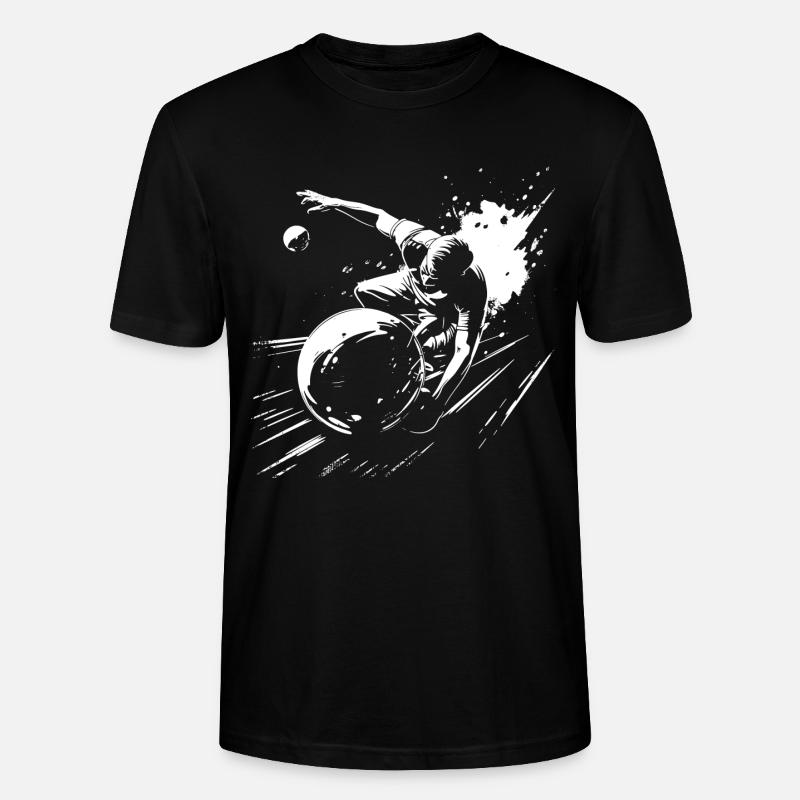 Graphiques de bowling - T-shirt bio CRAFTER Stanley Stella Unisexe - noir