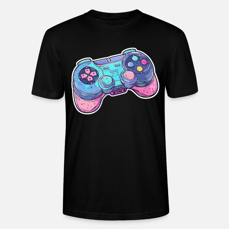 Game Controller Grafik - Stanley/Stella Unisex Bio-T-Shirt CRAFTER - Schwarz
