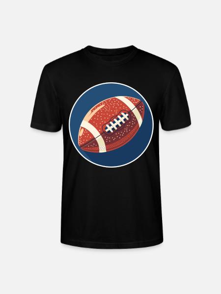 Football Graphics - Stanley/Stella CRAFTER Unisex Organic T-Shirt - black