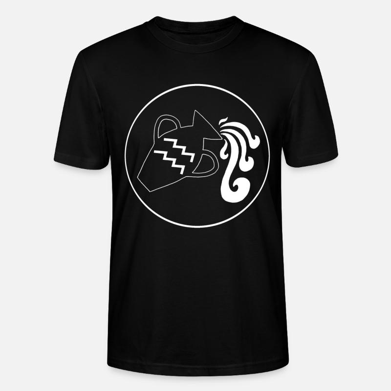 Wassermann Sternzeichen (Weiß) - Stanley/Stella Unisex Bio-T-Shirt CRAFTER - Schwarz