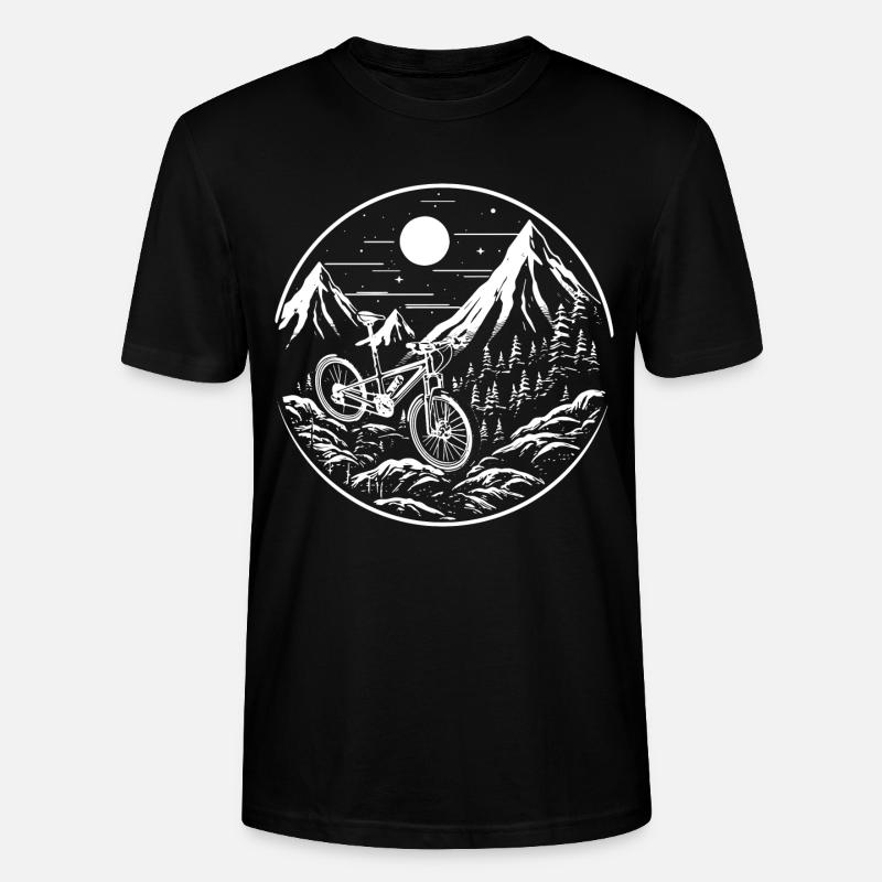 Mountainbiken - Stanley/Stella Unisex Bio-T-Shirt CRAFTER - Schwarz