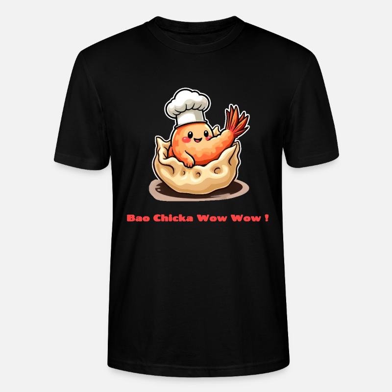 Shrimp Dumpling – Bao Chicka Wow Wow! - Stanley/Stella Unisex Bio-T-Shirt CRAFTER - Schwarz