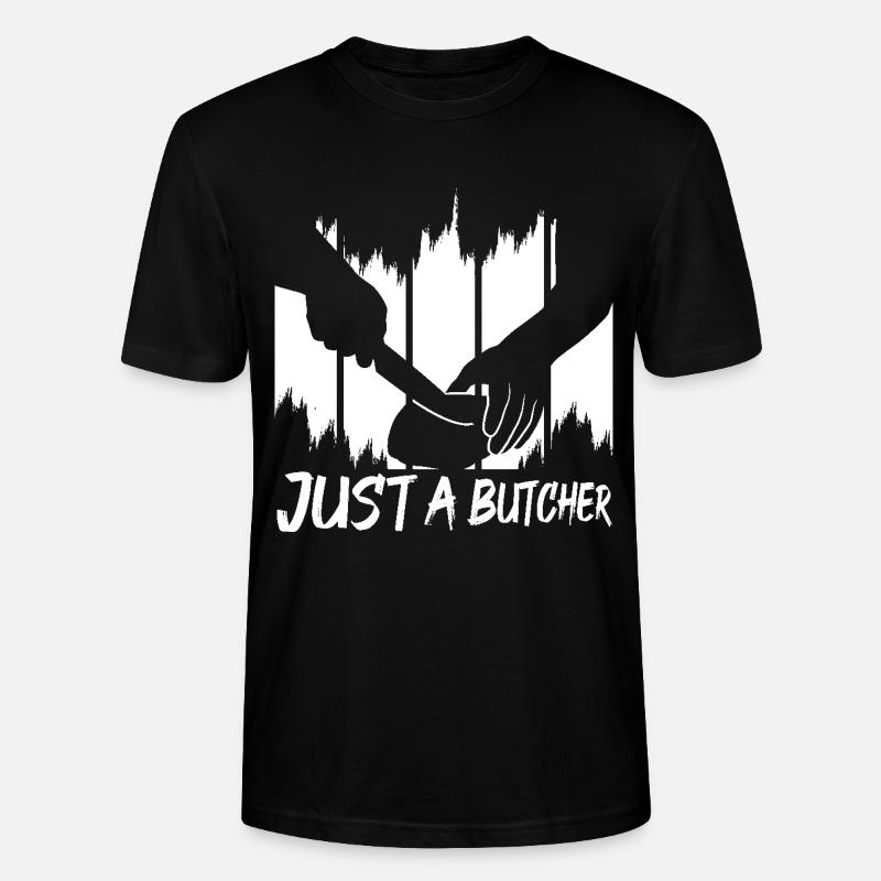 Nur ein Metzger - Stanley/Stella Unisex Bio-T-Shirt CRAFTER - Schwarz