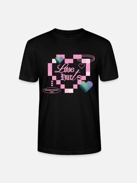 Love hurts - Stanley/Stella CRAFTER Unisex Organic T-Shirt - black