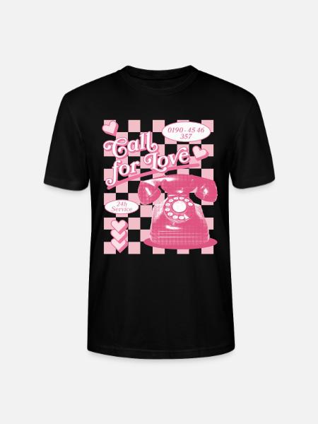 Call for Love Hotline Aesthetics - Stanley/Stella CRAFTER Unisex Organic T-Shirt - black