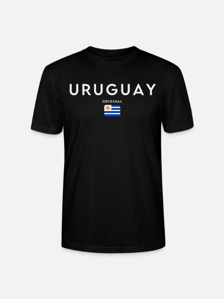 Drapeau de l’Uruguay, fierté uruguayenne - T-shirt bio CRAFTER Stanley Stella Unisexe - noir