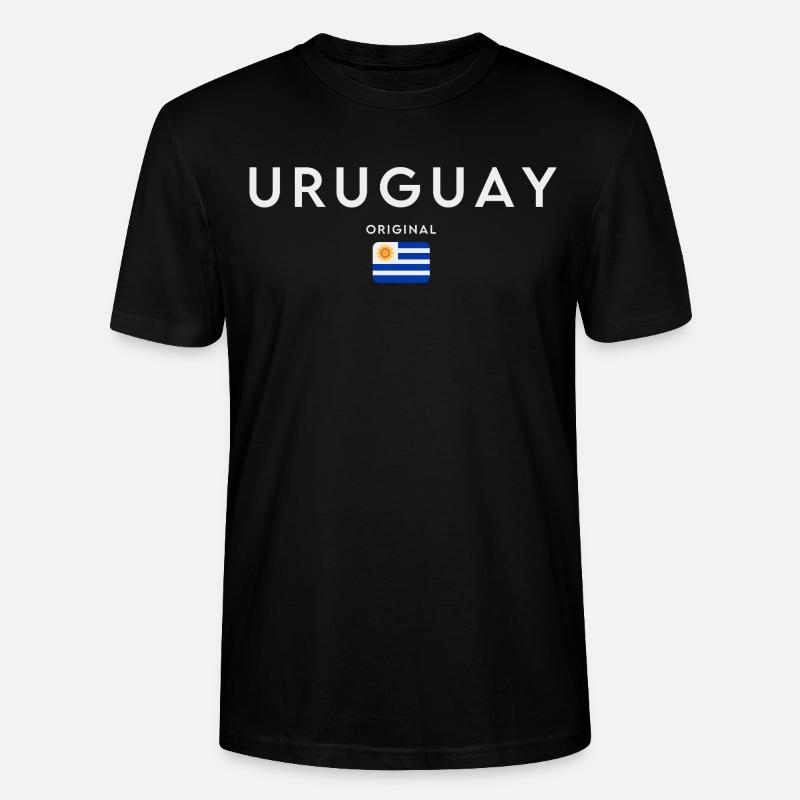 Drapeau de l’Uruguay, fierté uruguayenne - T-shirt bio CRAFTER Stanley Stella Unisexe - noir