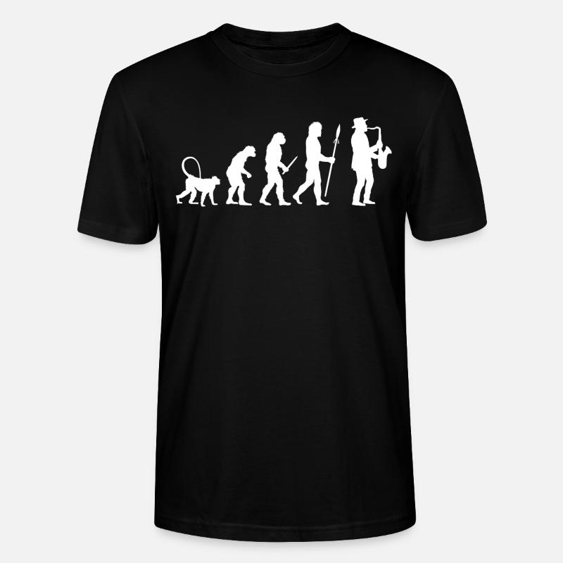 Évolution de la musique jazz - T-shirt bio CRAFTER Stanley Stella Unisexe - noir