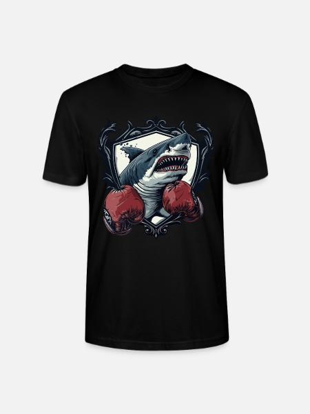 Shark Boxer MMA Logo - T-shirt bio CRAFTER Stanley Stella Unisexe - noir