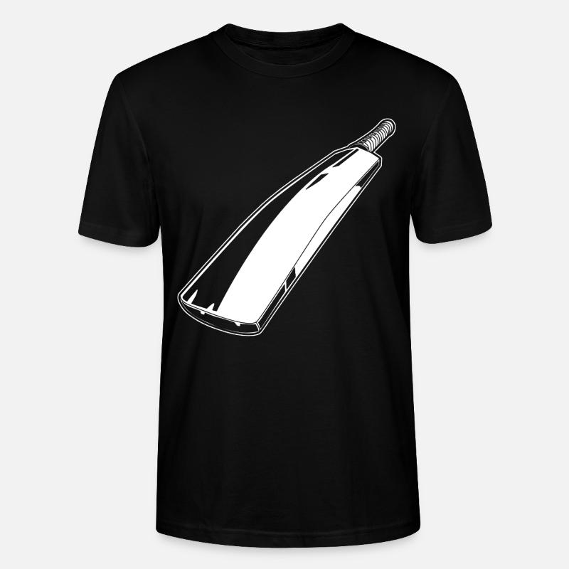 Dessin de batte de cricket - T-shirt bio CRAFTER Stanley Stella Unisexe - noir