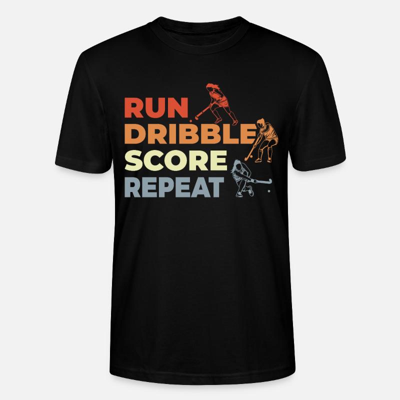 Courir, dribbler, marquer, répéter - T-shirt bio CRAFTER Stanley Stella Unisexe - noir