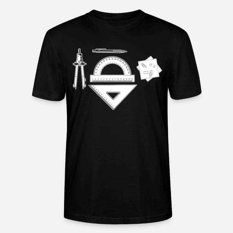Graphique d’architecte - T-shirt bio CRAFTER Stanley Stella Unisexe - noir