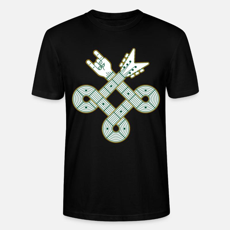 Celtic Knot Guitar - Stanley/Stella Unisex Bio-T-Shirt CRAFTER - Schwarz