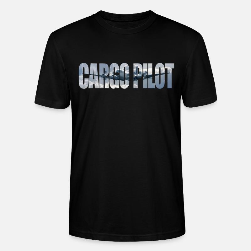 Cargo pilot DC-4 - Stanley/Stella Unisex Bio-T-Shirt CRAFTER - Schwarz