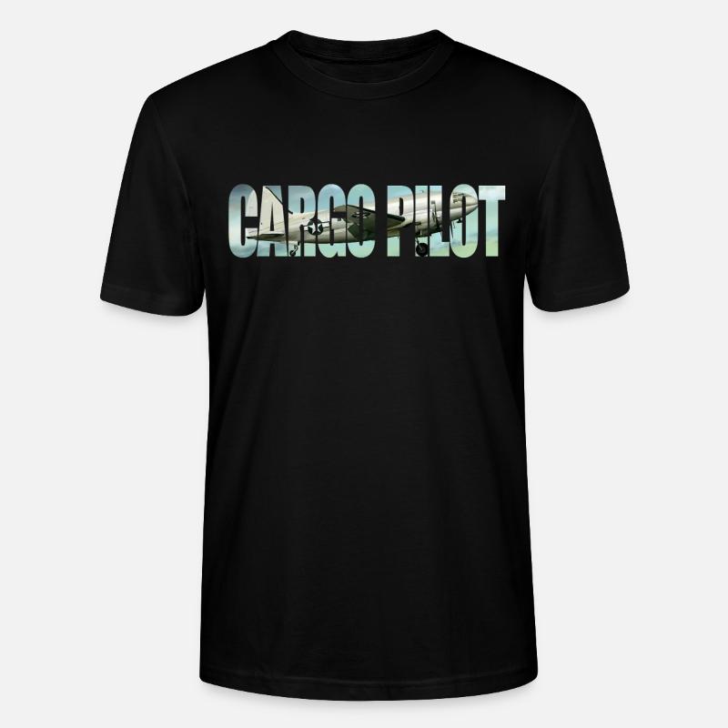 Cargo pilot C-46 - Stanley/Stella Unisex Bio-T-Shirt CRAFTER - Schwarz