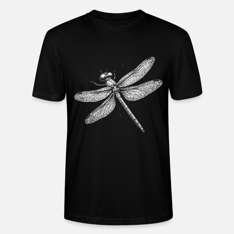 Libellule - T-shirt bio CRAFTER Stanley Stella Unisexe - noir