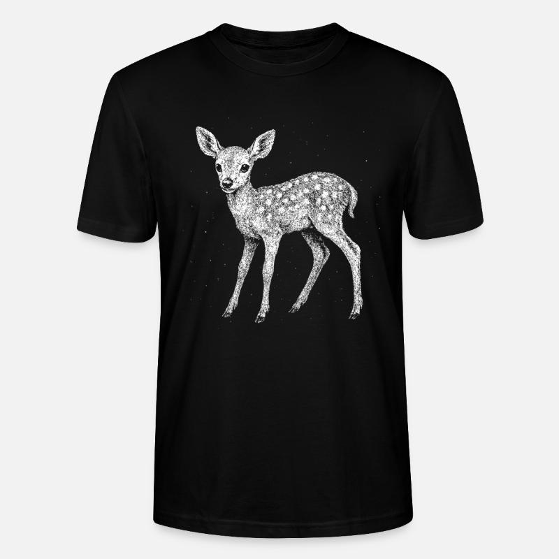 Rehkitz - Stanley/Stella Unisex Bio-T-Shirt CRAFTER - Schwarz