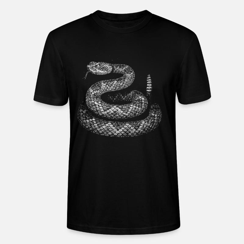 Snake - Stanley/Stella CRAFTER Unisex Organic T-Shirt - black