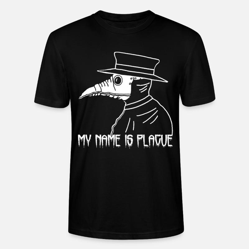 Médecin de la peste (blanc) - T-shirt bio CRAFTER Stanley Stella Unisexe - noir