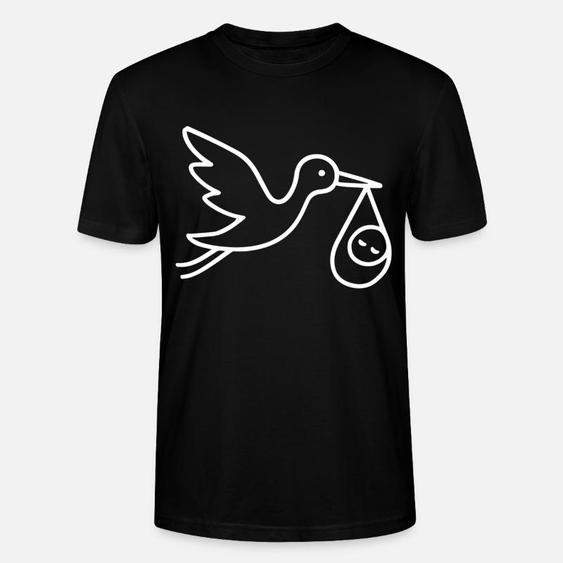 Arrivée minimale de bébé - T-shirt bio CRAFTER Stanley Stella Unisexe - noir