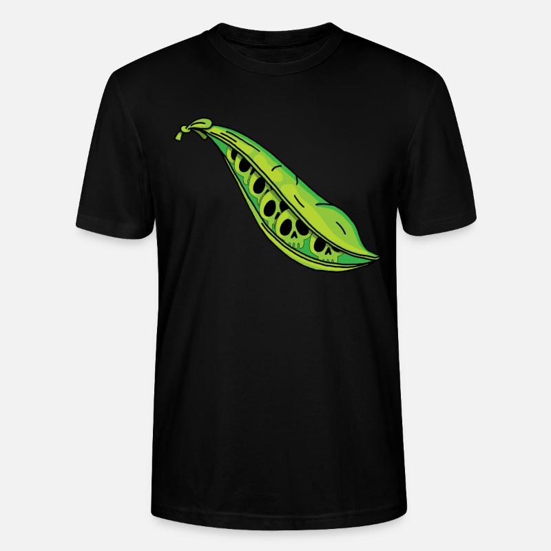 Erbsenschädel - Stanley/Stella Unisex Bio-T-Shirt CRAFTER - Schwarz