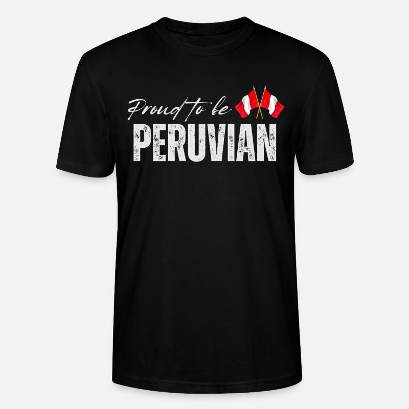 Stolzer Peruaner, Made in Peru - Stanley/Stella Unisex Bio-T-Shirt CRAFTER - Schwarz