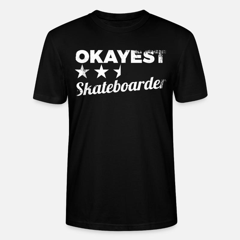 Durchschnittlicher Skateboarder - Stanley/Stella Unisex Bio-T-Shirt CRAFTER - Schwarz