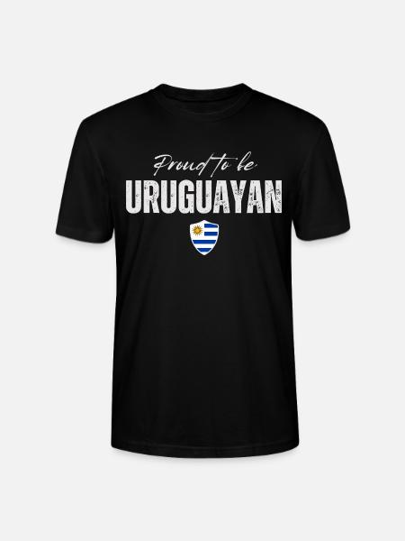 I love Uruguay, Uruguayan pride - Stanley/Stella CRAFTER Unisex Organic T-Shirt - black
