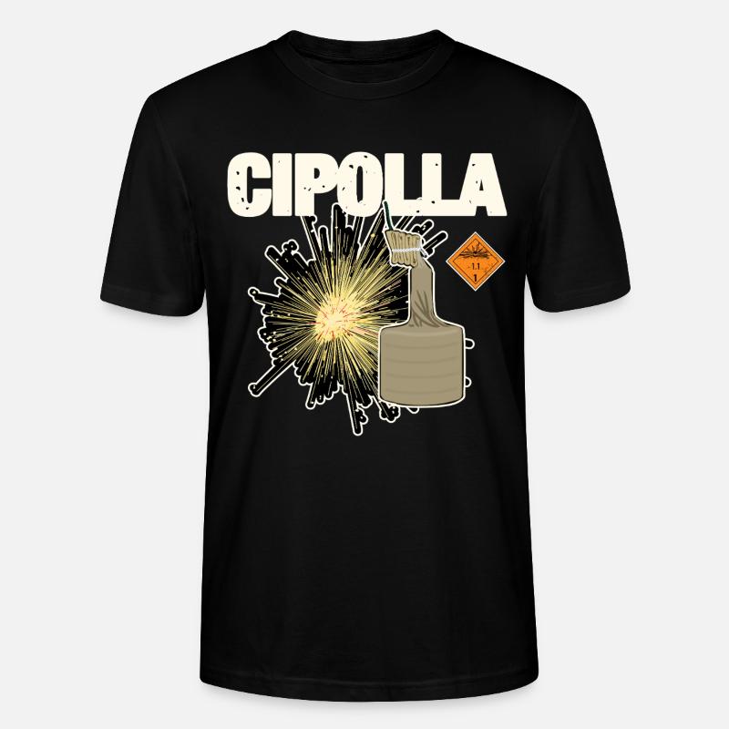 Cipolla Pyro - Stanley/Stella Unisex Bio-T-Shirt CRAFTER - Schwarz