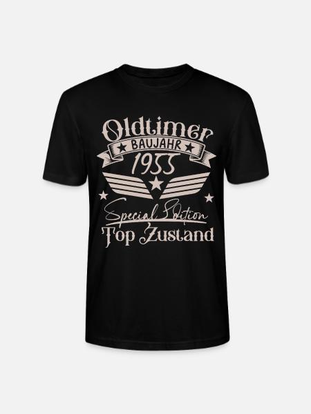 Millésime 1955 Année de construction Conception - T-shirt bio CRAFTER Stanley Stella Unisexe - noir
