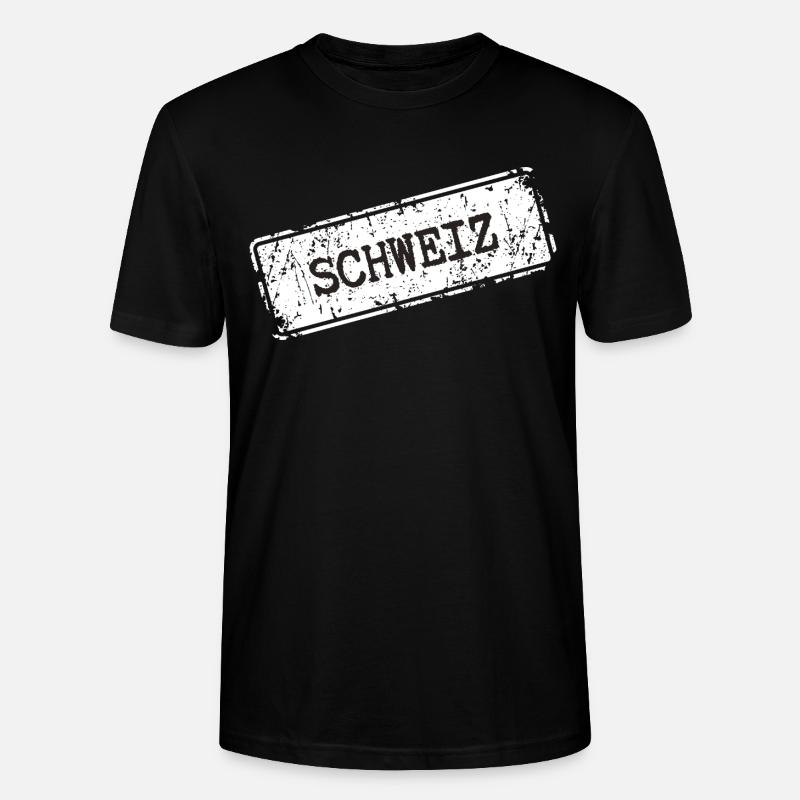 Conception de timbres en Suisse - T-shirt bio CRAFTER Stanley Stella Unisexe - noir